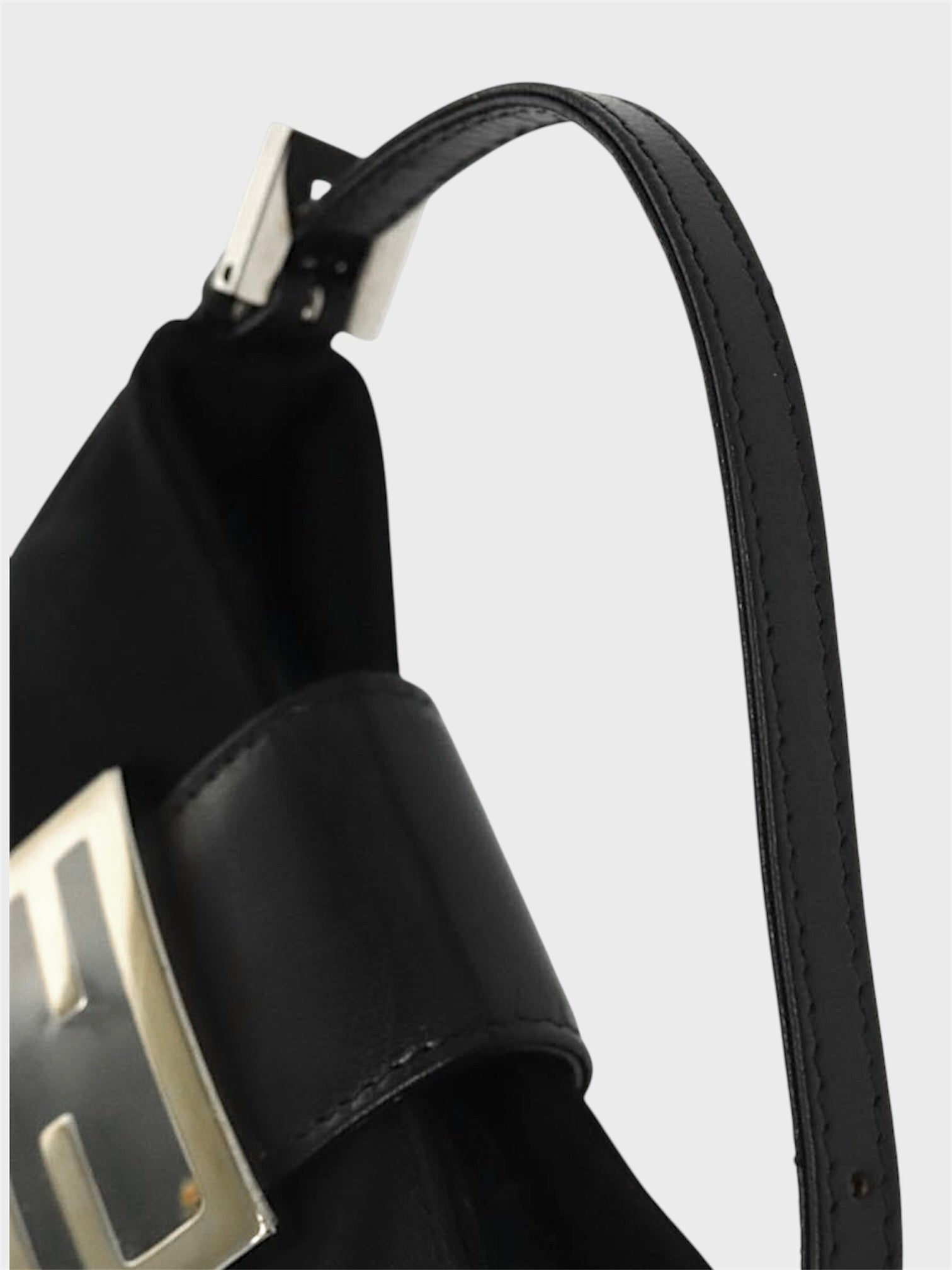FENDI BLACK NEOPRENE CROISSANT BAG ARCHIVE24