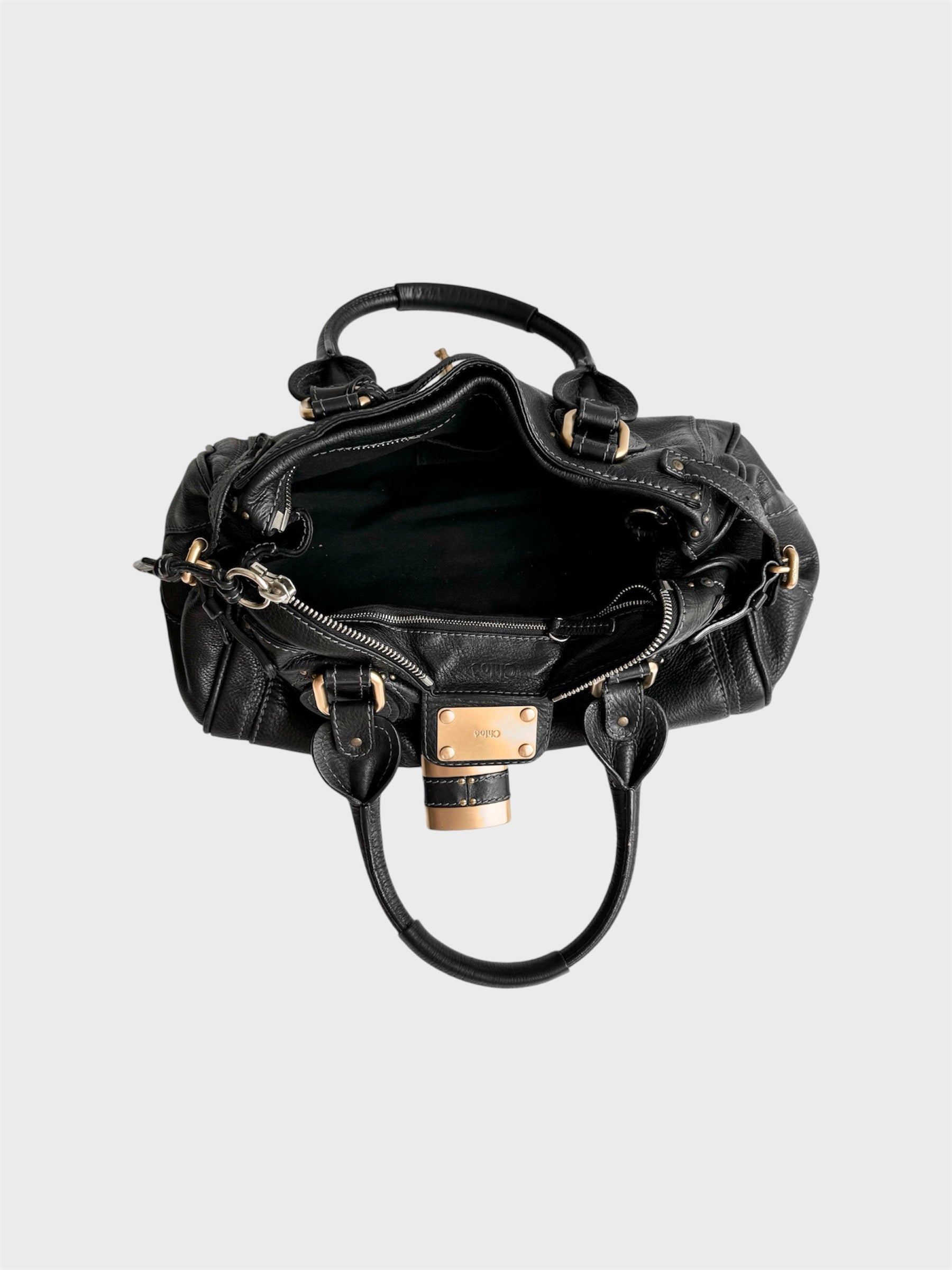 Chloe Paddington Black Leather Bag image 2