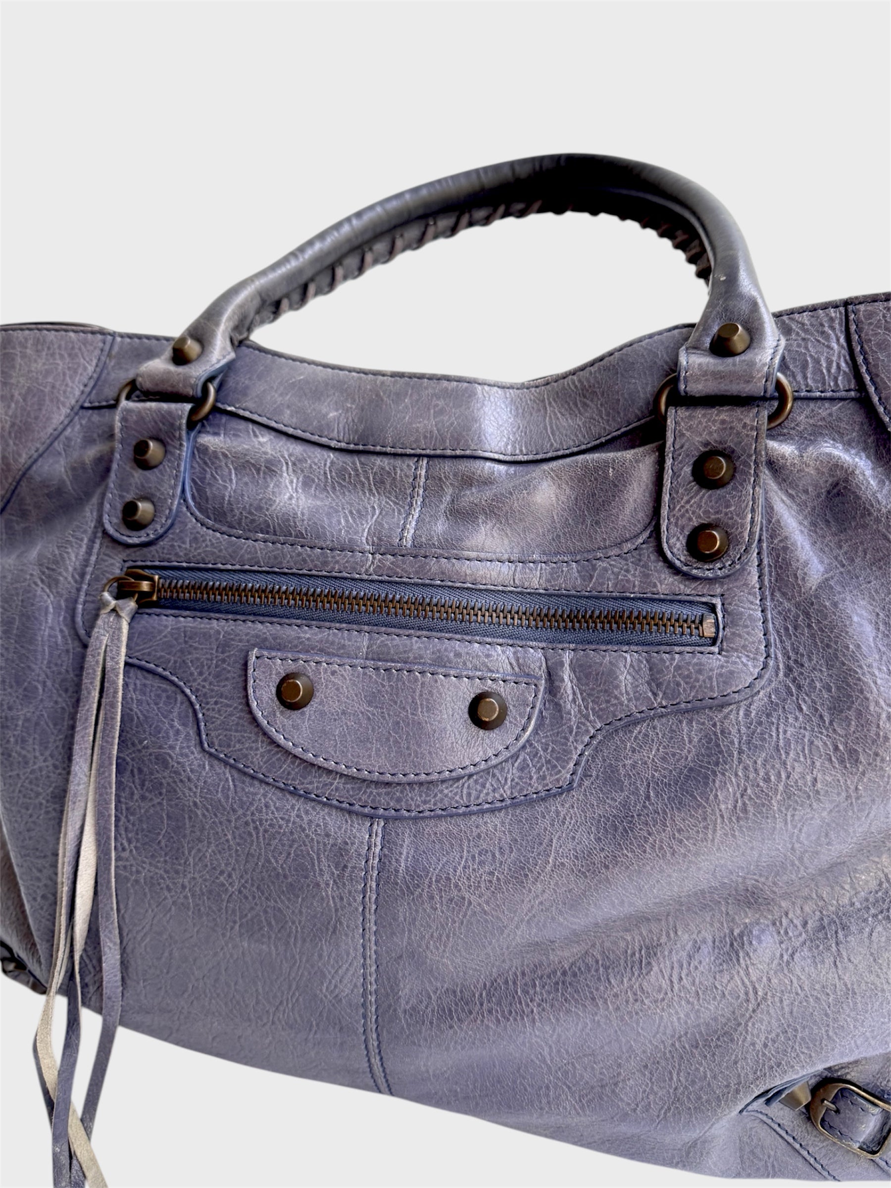 Balenciaga Jacinthe Leather City Work Bag image 1