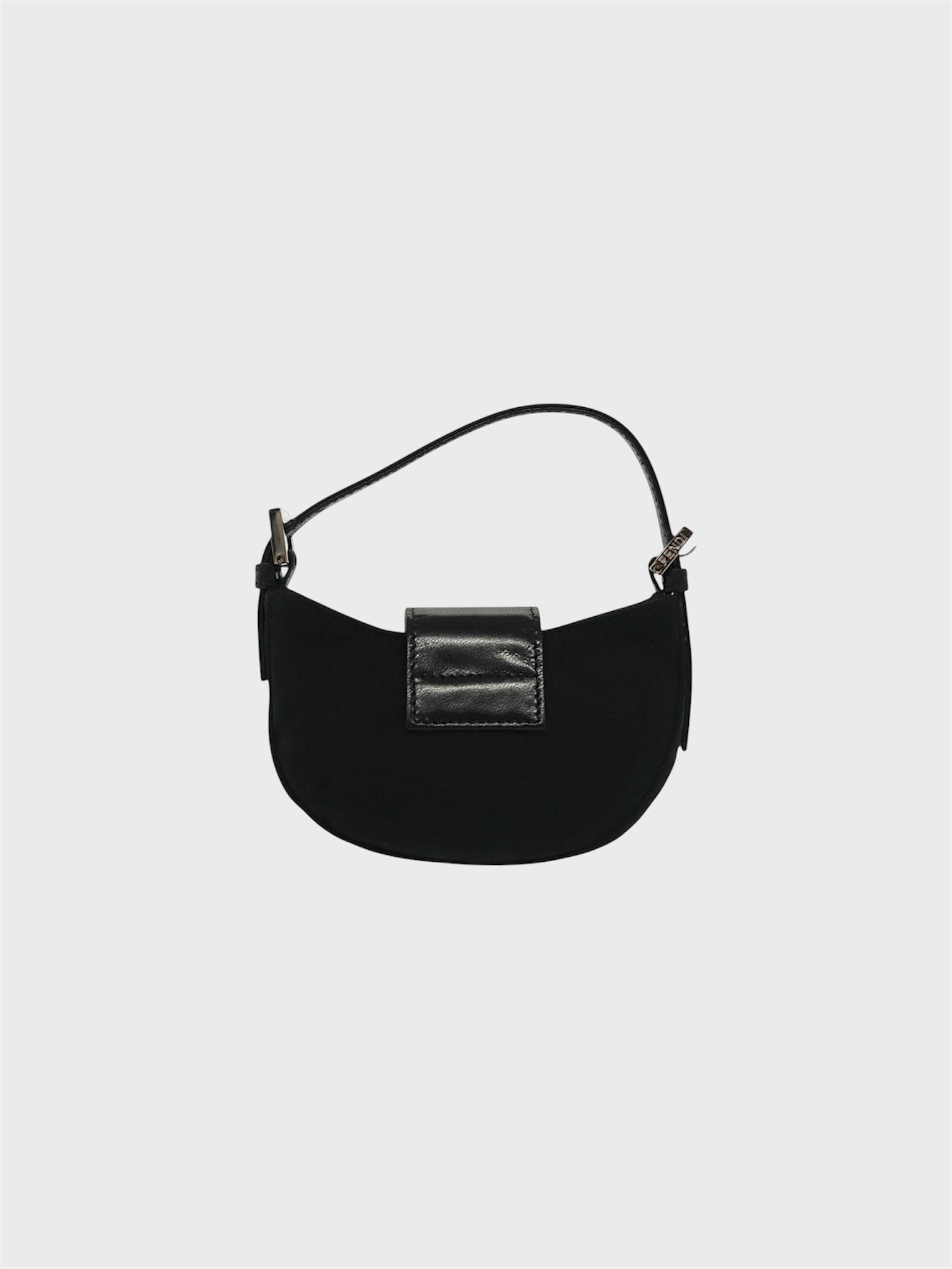 FENDI BLACK NEOPRENE CROISSANT BAG ARCHIVE24
