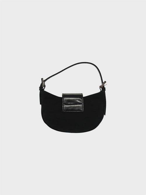 FENDI BLACK NEOPRENE CROISSANT BAG ARCHIVE24