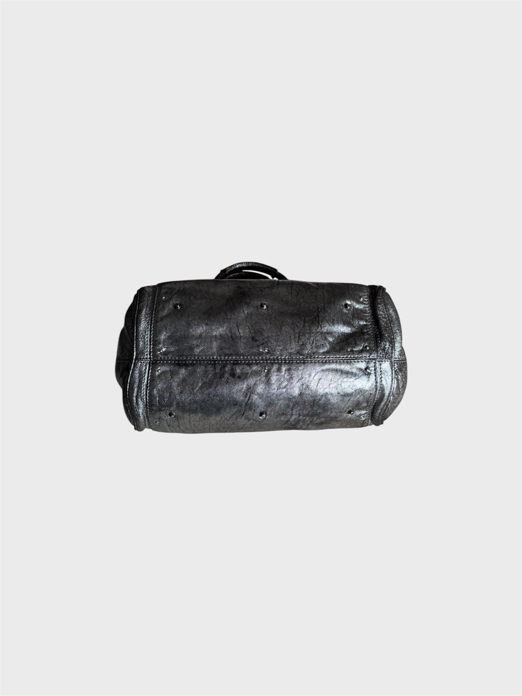 Chloe Paddington Metallic Silver Leather Bag image 6