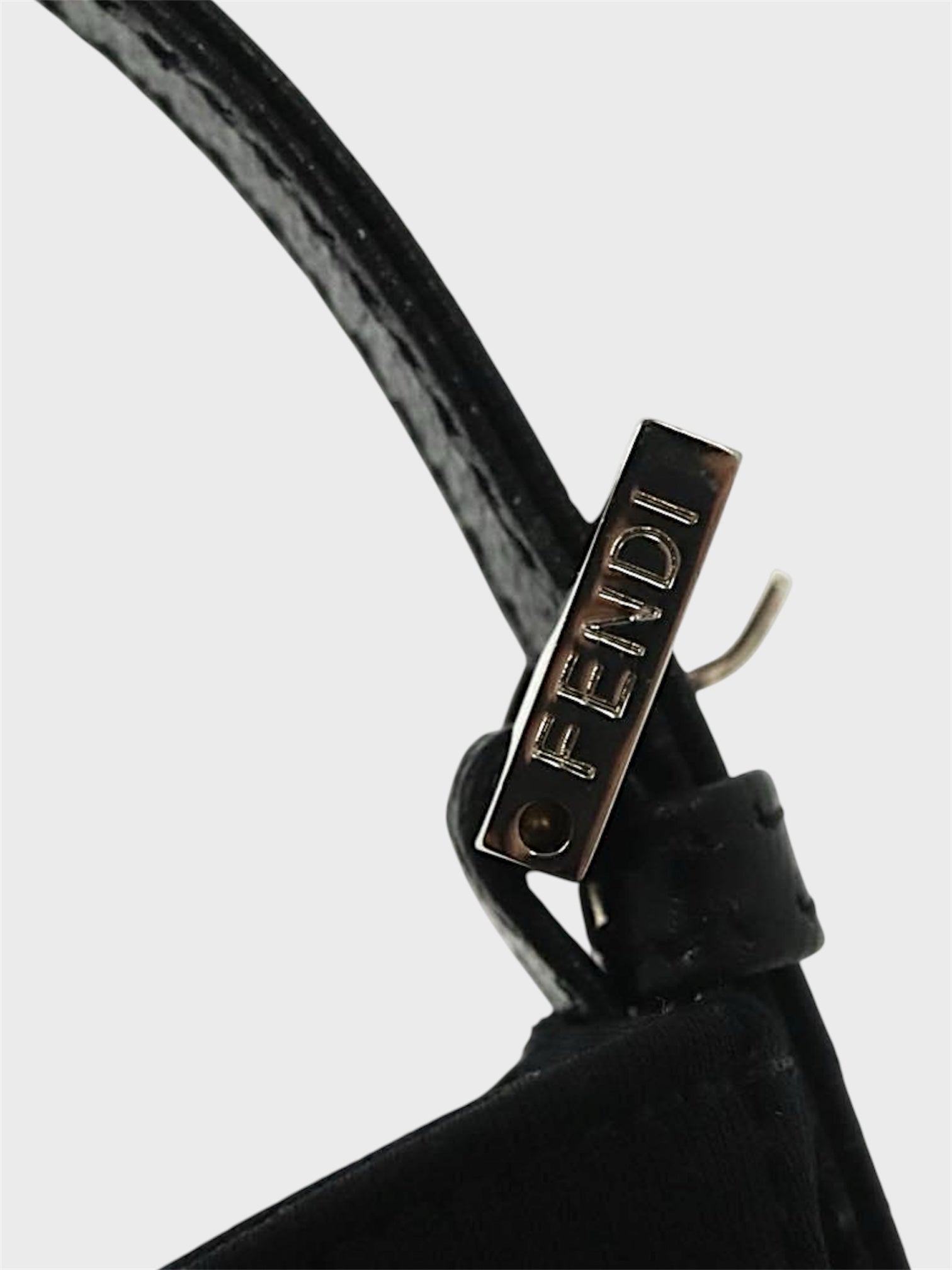 FENDI BLACK NEOPRENE CROISSANT BAG ARCHIVE24