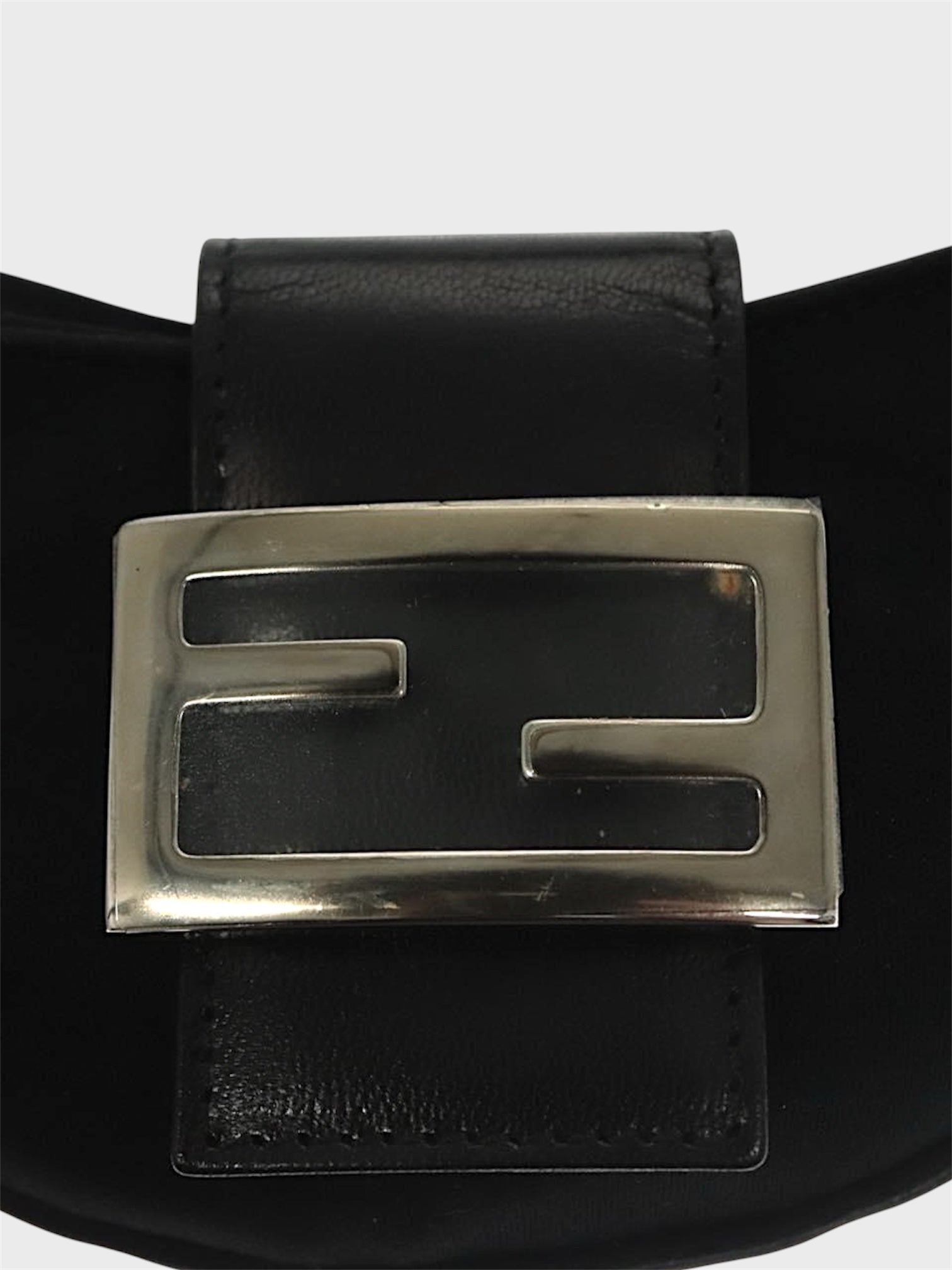 FENDI BLACK NEOPRENE CROISSANT BAG ARCHIVE24