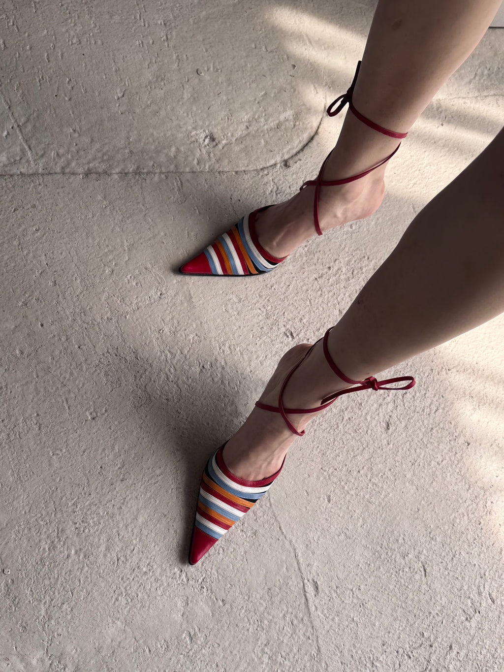LUCIANO PADOVAN MULTICOLOR HEELS