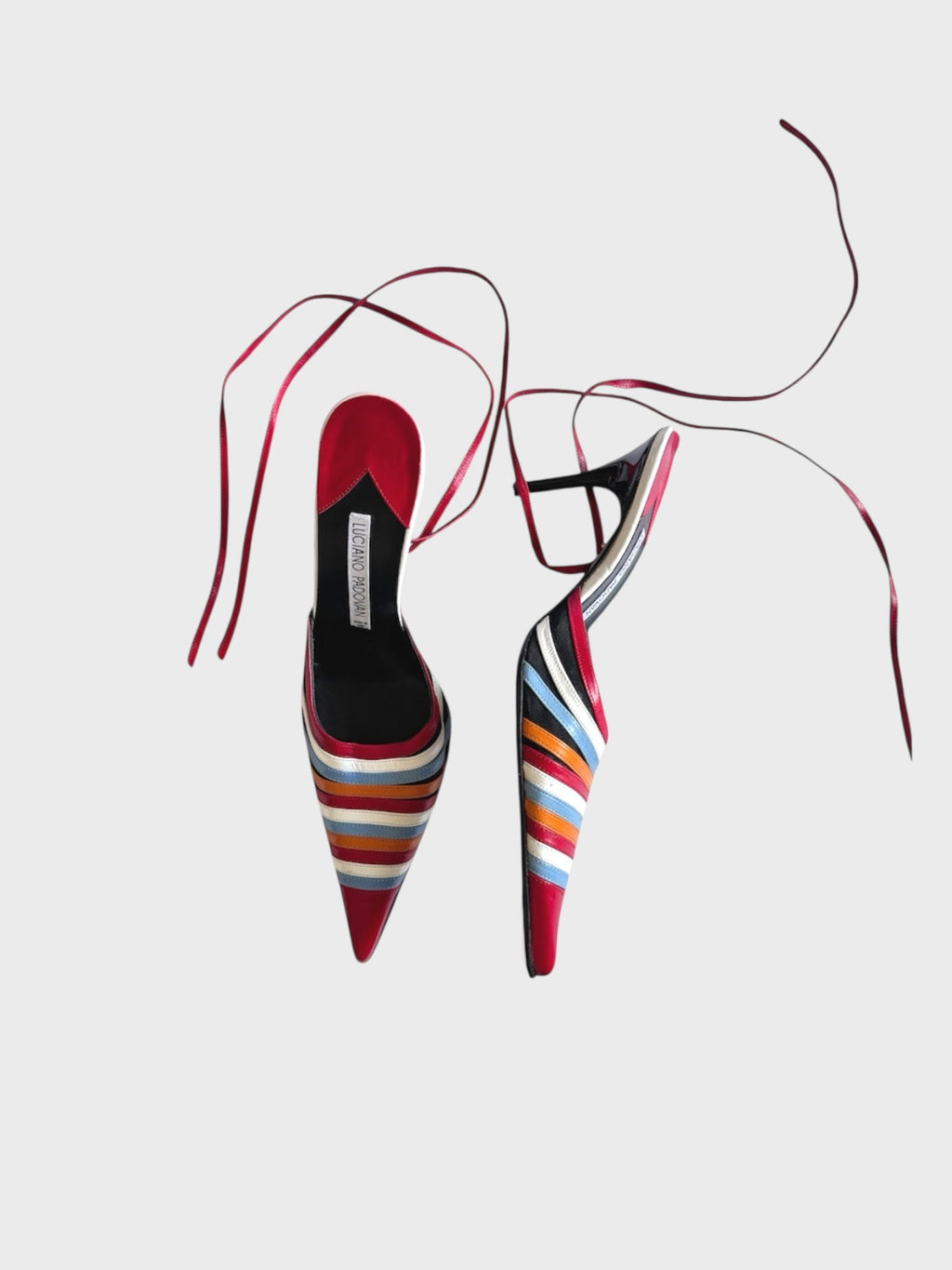 LUCIANO PADOVAN MULTICOLOR HEELS