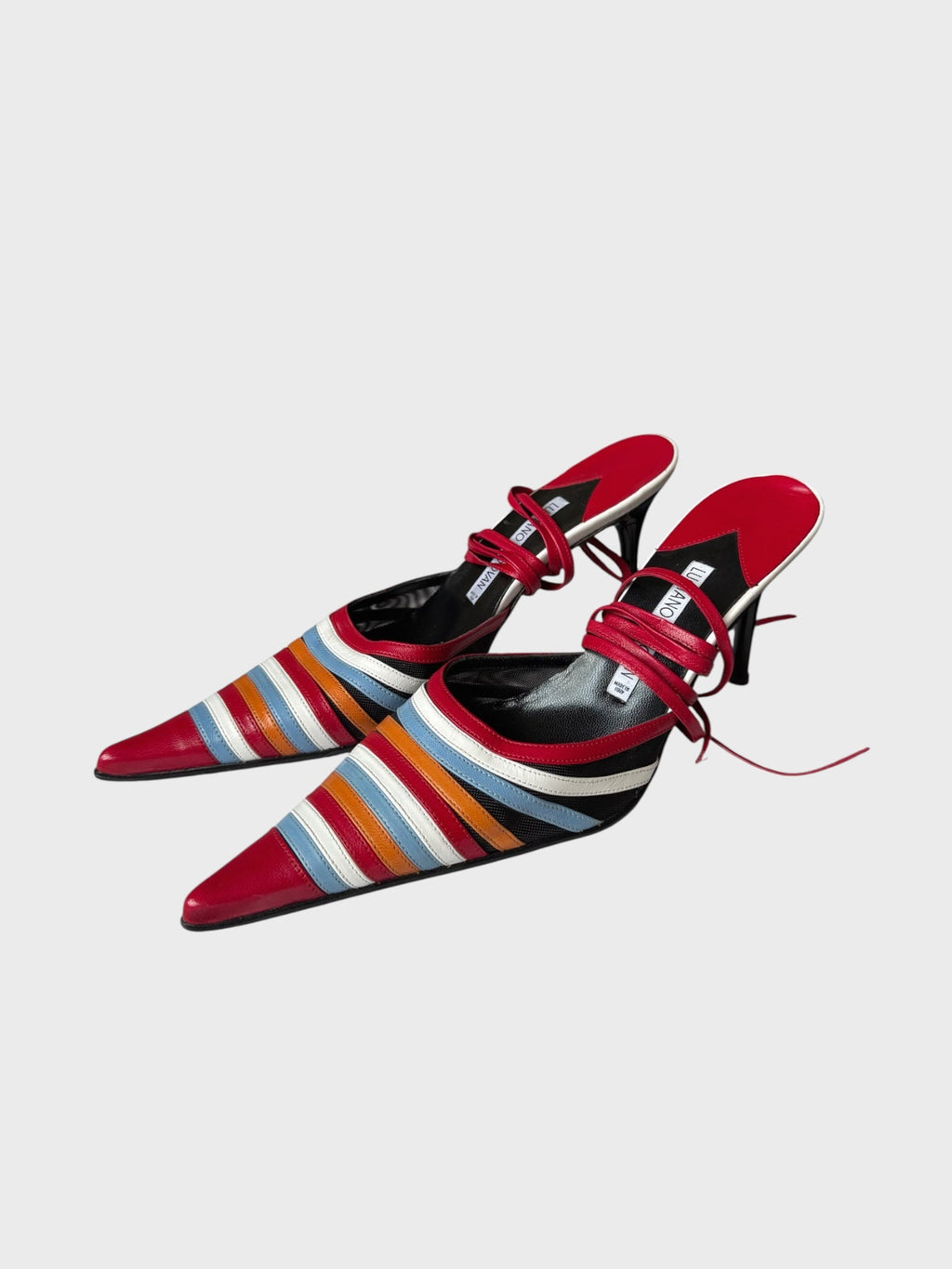 LUCIANO PADOVAN MULTICOLOR HEELS