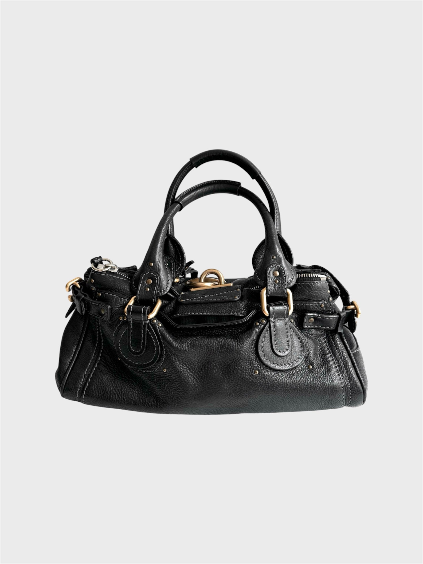 Chloe Paddington Black Leather Bag image 1